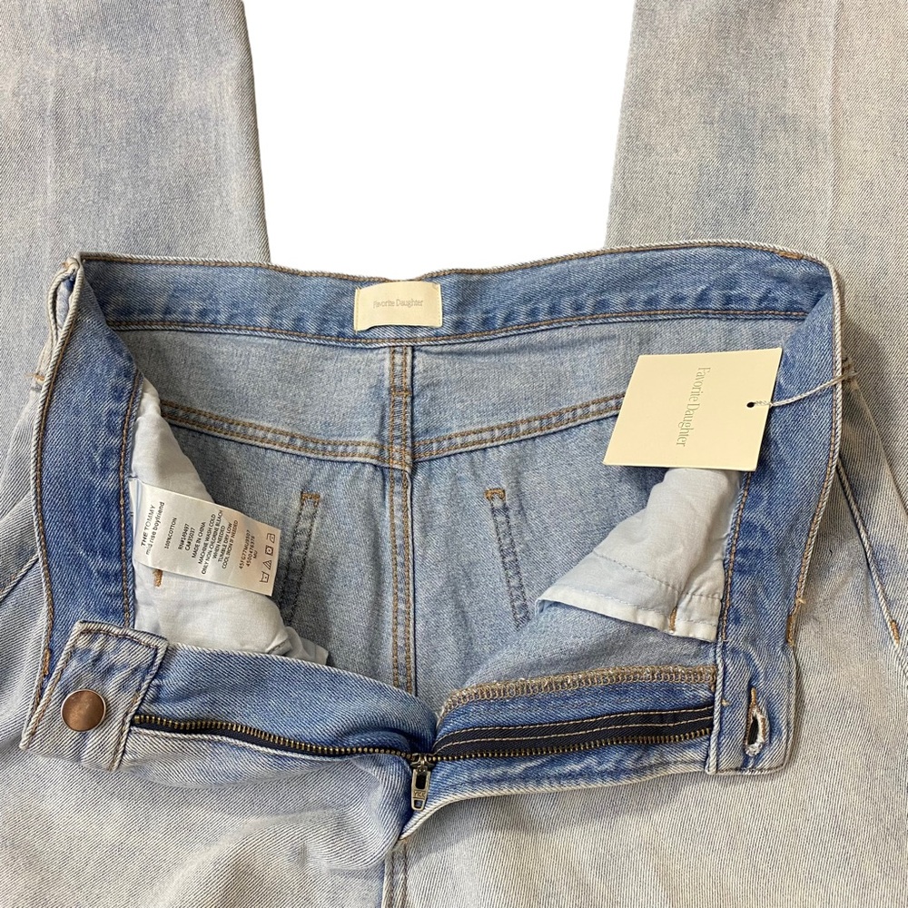 Favorite Daughter Jeans Women The Tommy Boyfriend Mid Rise Distress Size 31 New - Picture 11 of 14